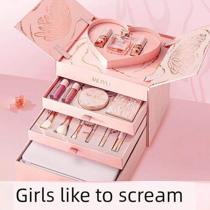 口红给女朋友，女孩，的朋友，新年礼物给母亲，实用化妆品套装，
