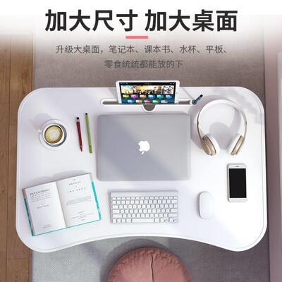 Foldable notebook student dormitory study table bed desk
