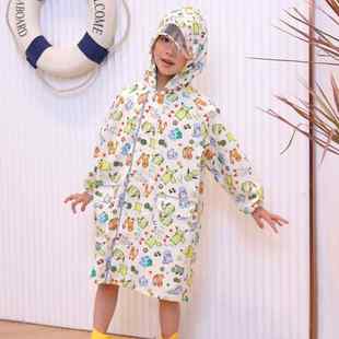 防雨服 儿童雨衣小学生防暴雨雨披男童女童女孩书包位小童2023新款