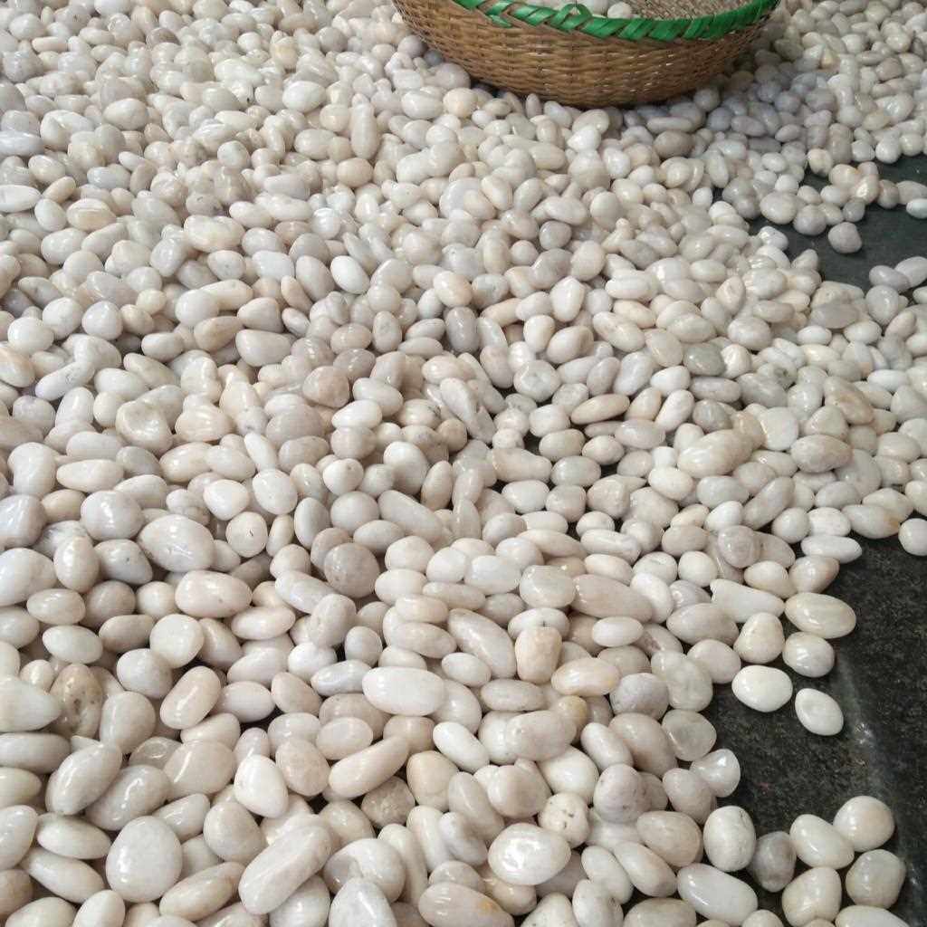 白色抛光鹅卵石天然装饰雨花石园林家装工程雨花石子南京沙石