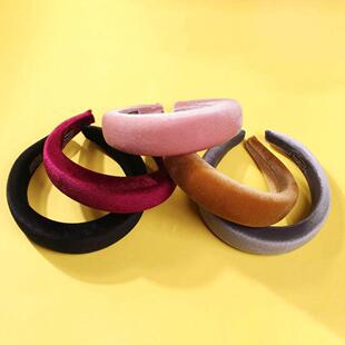 ladies gold velvet headband fashion hairband 女士发箍
