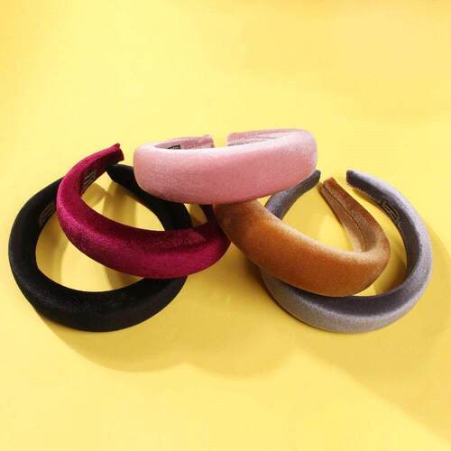 ladies gold velvet headband fashion hairband 女士发箍