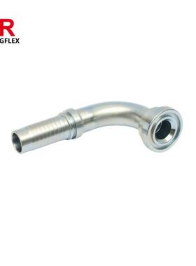 KUNGFLEX 87692-08-08 90°SAE法兰 不锈钢扣压接头 6000PSI