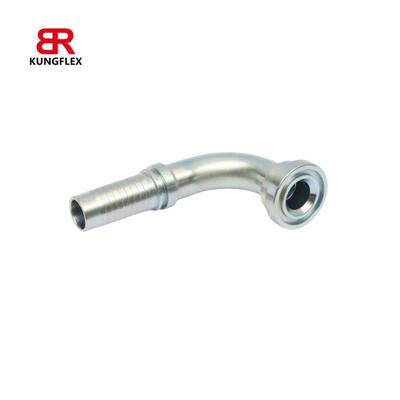 KUNGFLEX 87692-08-08 90°SAE法兰 不锈钢扣压接头 6000PSI