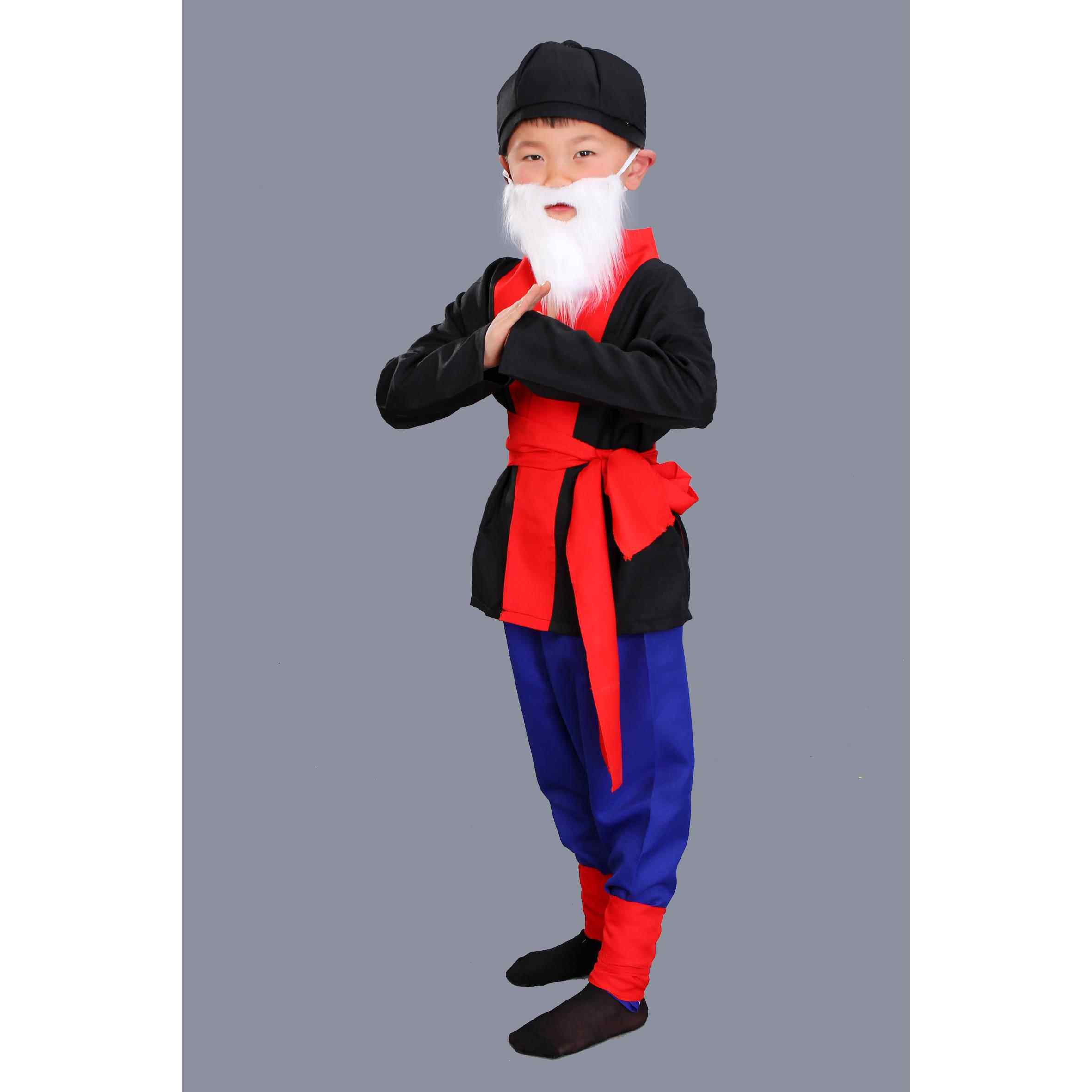 正品童老出爷老奶儿奶演服男女童爷老头老太太表演服媒婆地主表演