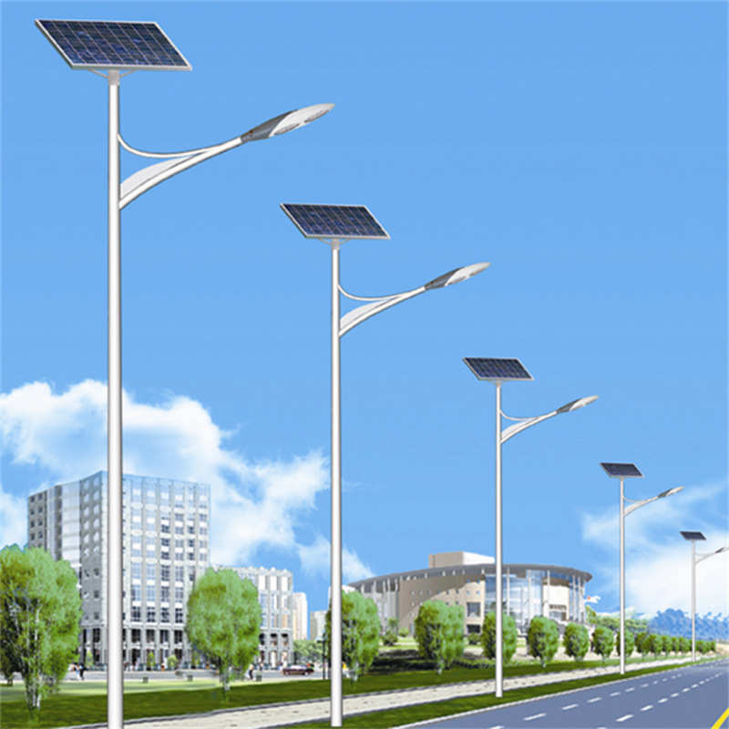 批发太阳能路灯户外一体化新农村建设led道路照明高杆防水路灯杆