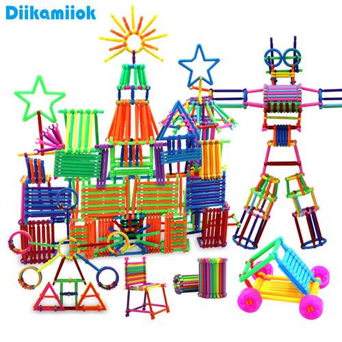 Hot Plastic Sticks Assembled Interconnecting Blocks Kids Sta