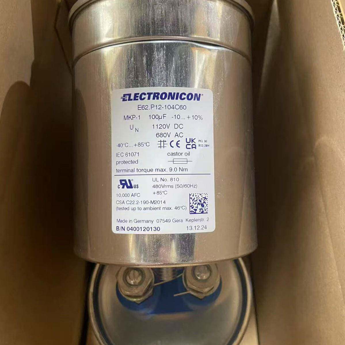 ELECTRONICON E62.R23-413L30 3*41.5UF 850V 三相交流滤波电容