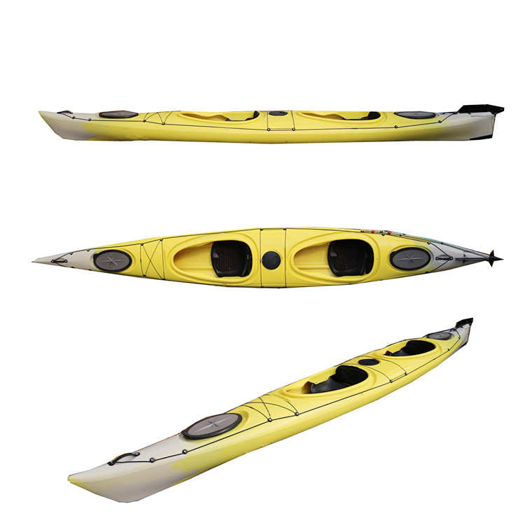 高端出口双人海洋舟 塑料硬艇 1 2 3人塑料加厚皮划艇钓鱼船热销