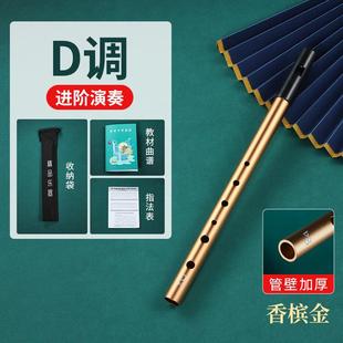 高档入尔兰哨笛D调C调降爱B调金属口笛竖笛笛初学者门专业款六孔