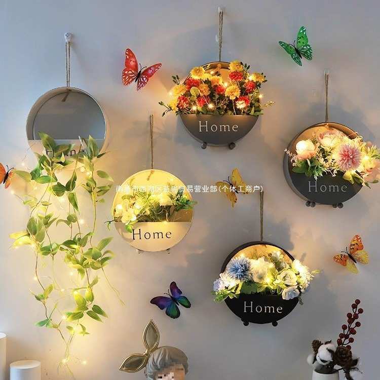 客厅电视背景墙面装饰挂饰墙饰挂件墙上创意房间卧室餐厅墙壁挂花