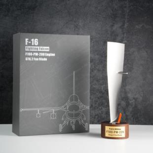 机 F16战 飞驰航空 普惠F100 喷气引擎风扇叶片摆件