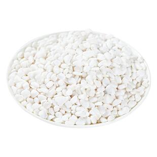 白色鹅卵石雪花白多肉盆栽铺面庭院造景鱼缸水池雨花石白色小石子