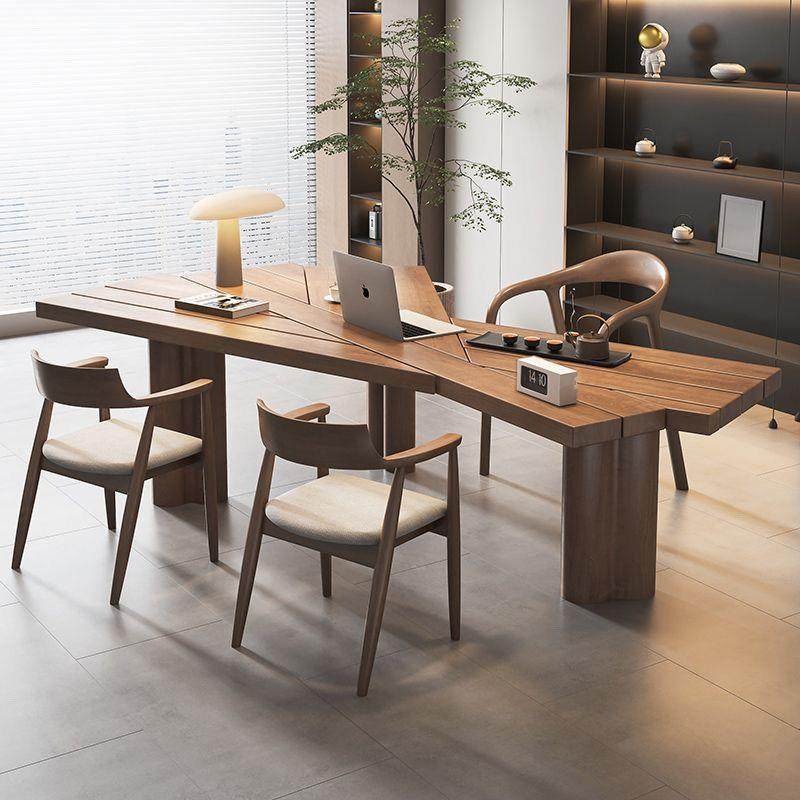 实木书桌作现代简约客DLF新厅设计师电脑桌书台房办公桌家用工异