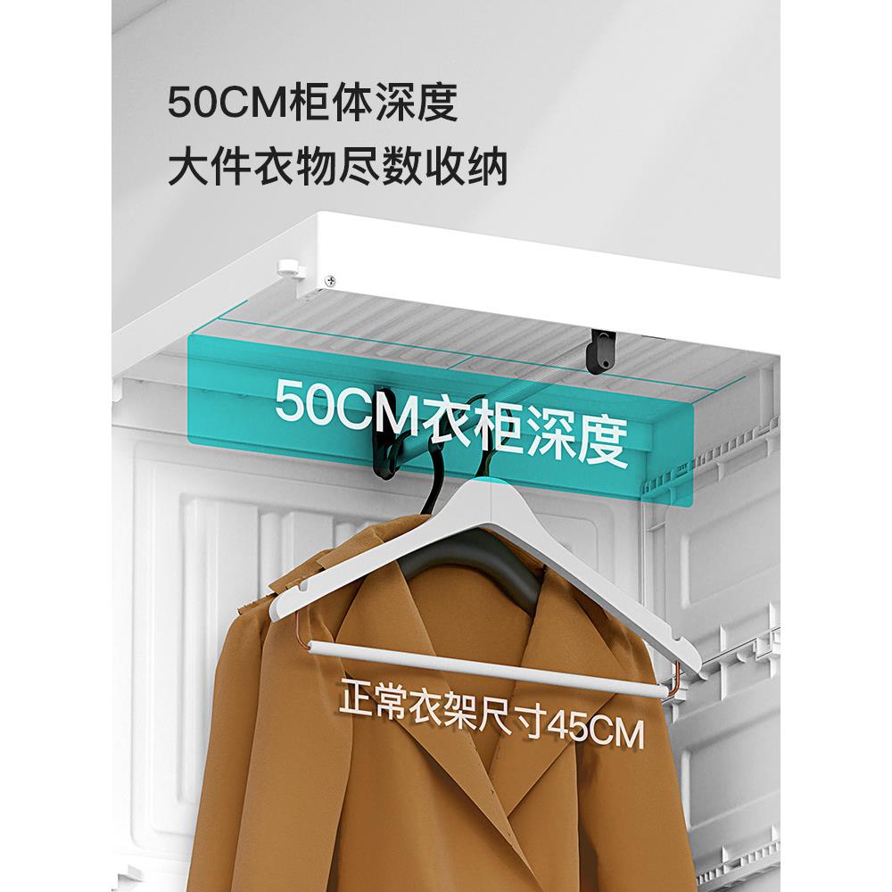 免安装衣简易柜柜家用卧室叠简约现代343塑衣料折柜子出租房