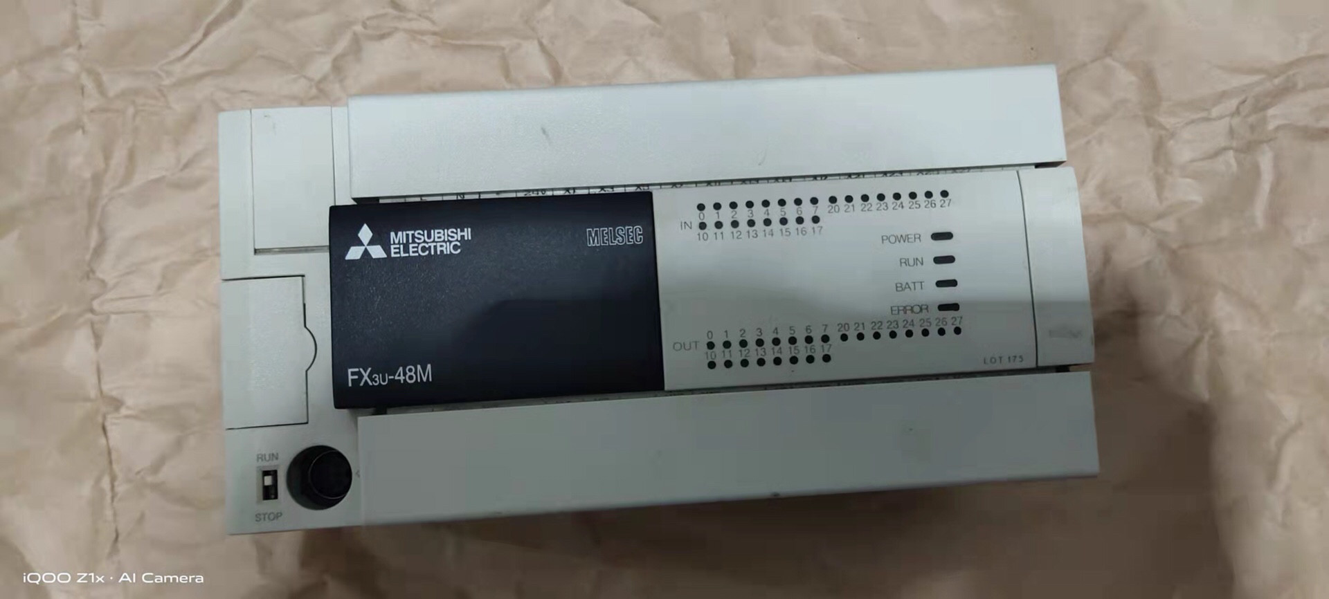 三菱PLC  FX3u-48MT/ES-A，99新，功能正常