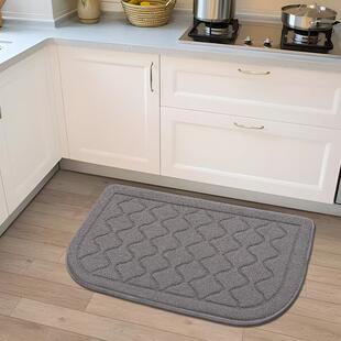 直供家用半圆形入户门丙纶纯色地垫厨房防污吸油吸水地垫客厅门垫