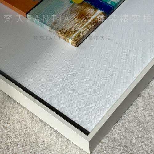 都市之恋 吴冠中抽象建筑装饰画现代轻奢客厅横版画大气样板房画