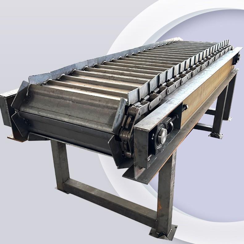 槽钢链板输送机鳞板无缝粉末输送机皮带输送机塑料链板输送机