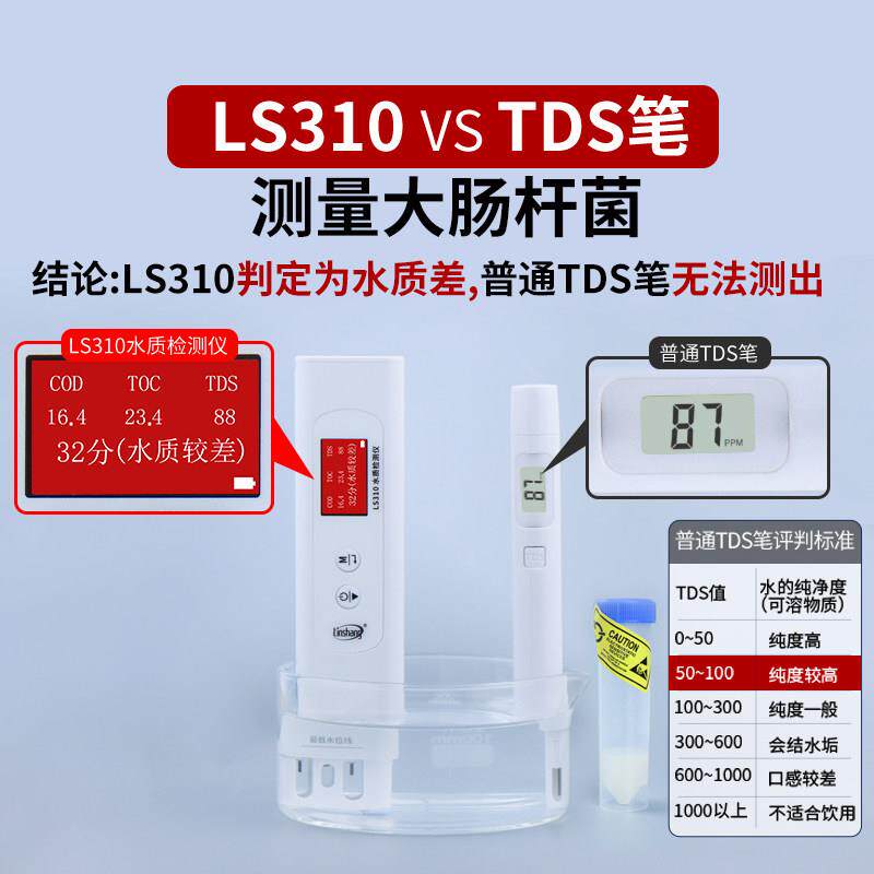 正品林上TD用S多功能水检测质笔高精度家净水器饮用自来水测水质