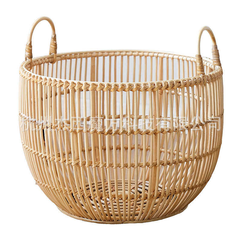 全植物藤手工制作圆藤篮把手可活动脏衣篮收纳篮自然风格收纳筐,收纳整理,其他收纳篮,淘宝优惠券,粉丝福利购,淘宝优惠卷