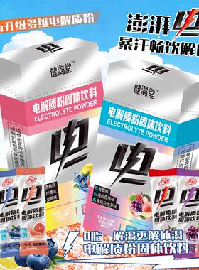 电解质粉冲剂饮料运动健身户外跑步骑行多种补充水果味粉冲饮夏季