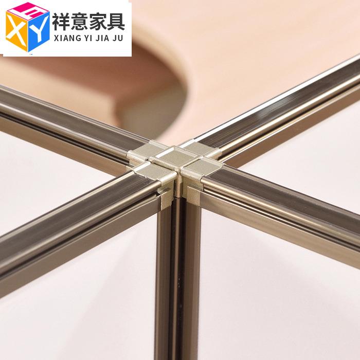 屏风办公桌工作位卡座 L型办公台职员电脑桌椅组合办公家具工厂