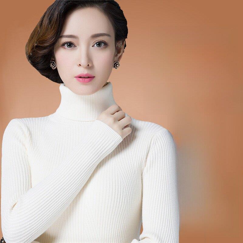 嘉兴濮院市高领打底衫女2023年春秋冬内搭黑色毛衣洋气百搭羊绒衫