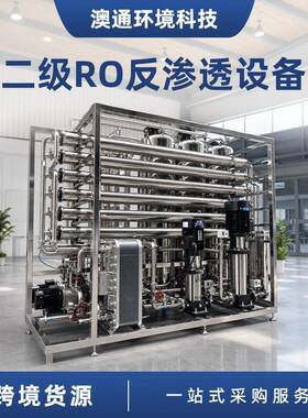 工业净水器一体式二级RO反渗透设备超滤纯净水超纯水设备
