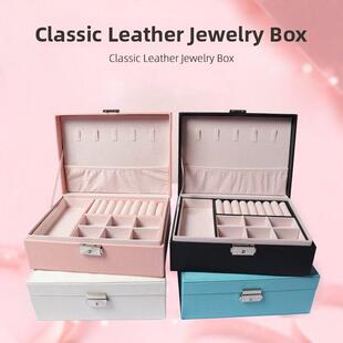box jewelry with leather princess lock jewellery