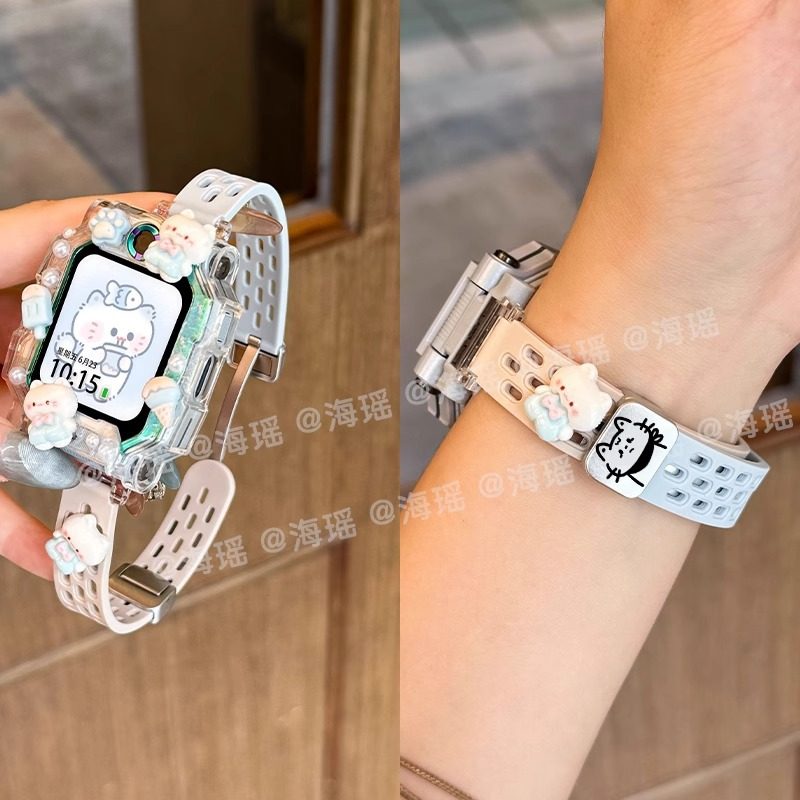 小天才适用电话手表表带硅胶腕带