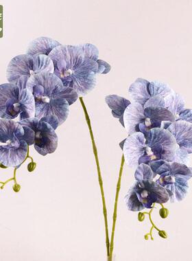 轻奢手感蝴蝶兰仿真花假花摆设客厅餐桌摆件插花仿真蝴蝶兰花束