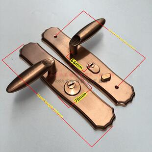 玫瑰金防盗门拉手304不锈钢拉手门锁把手家用通用型入户门执手锁