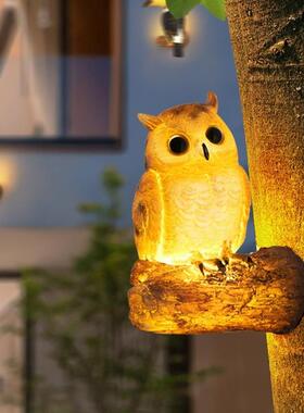 户外防水树脂工艺造型动物灯灯猫头工鹰L艺ED草坪景观灯GUZ灯夜光