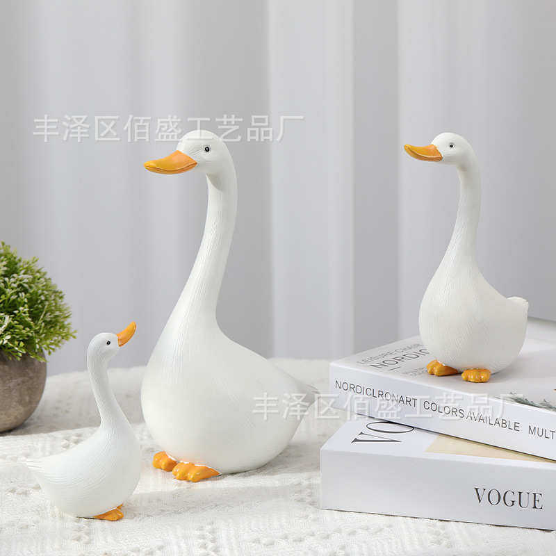 欧式创意家居装饰品卡通鸭子摆件花园庭院室内电视柜造景仿真摆设,家居饰品,户外/庭院摆件,淘宝优惠券,粉丝福利购,淘宝优惠卷