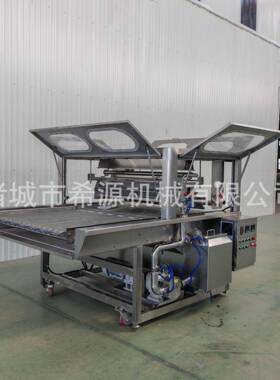 奶香核桃仁裹巧克力涂层机冻干水果涂层设备威化饼干巧克力涂层机