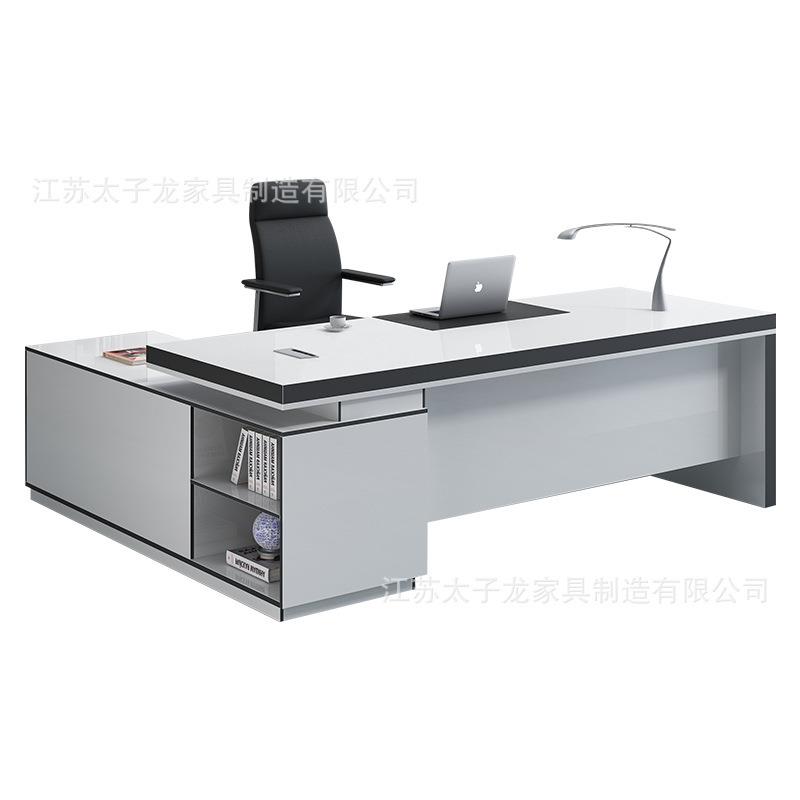 老办板桌单人办桌简约现代主公管办公工室桌椅组合GOZ家具经理总