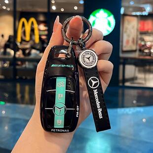 适用2018-2026款奔驰e300L赛道钥匙套gle男a级l女glc壳glb扣