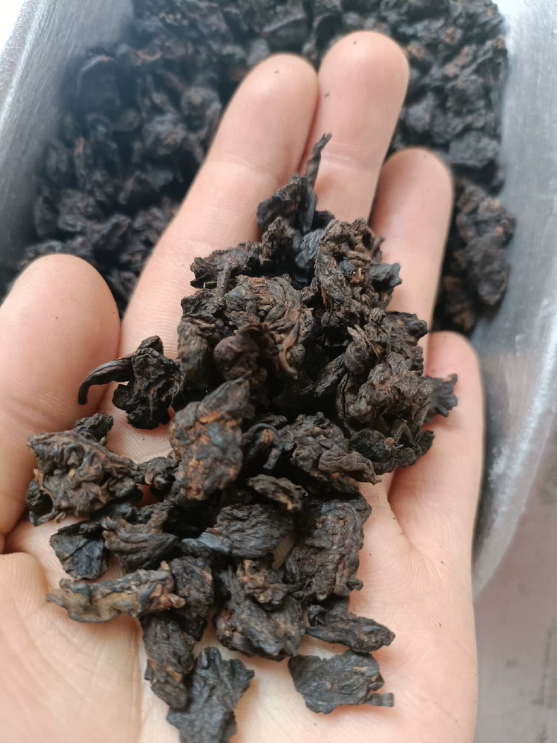 收藏級別-普洱小顆粒糯香老茶頭，果膠含量豐富-500克 普洱茶 BUASHOP普洱老茶