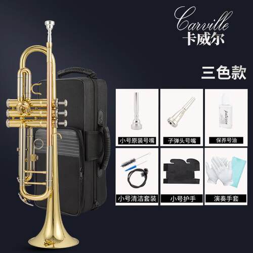 高档原装 正奏品音 降B调三小号 初学演考级专乐队教学教会业小号