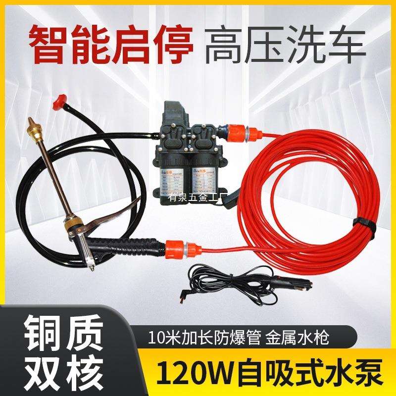 洗车神器高压家用220v洗车机洗车水泵12v车载洗车器便携洗车水抢