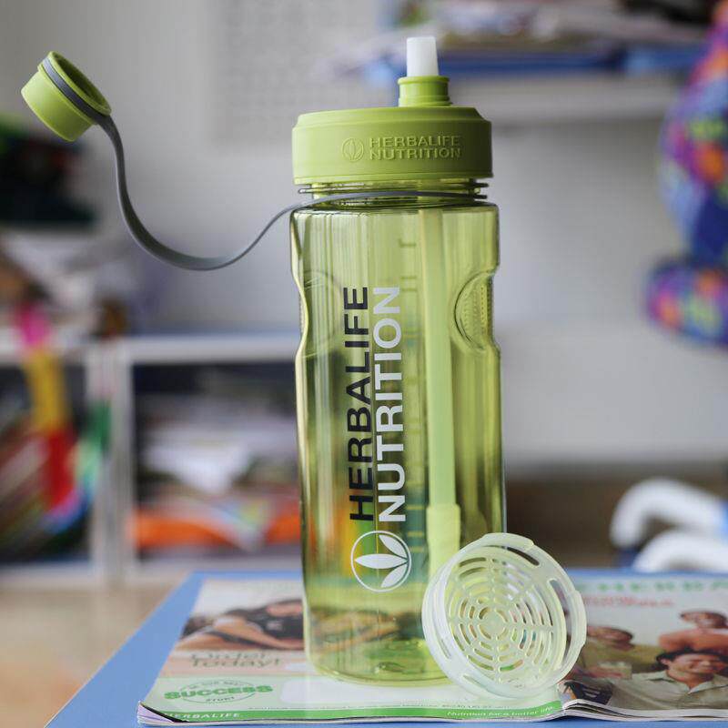 贺宝芙太空杯 运动水壶1000ml 1升健身水壶 喝水塑料杯子