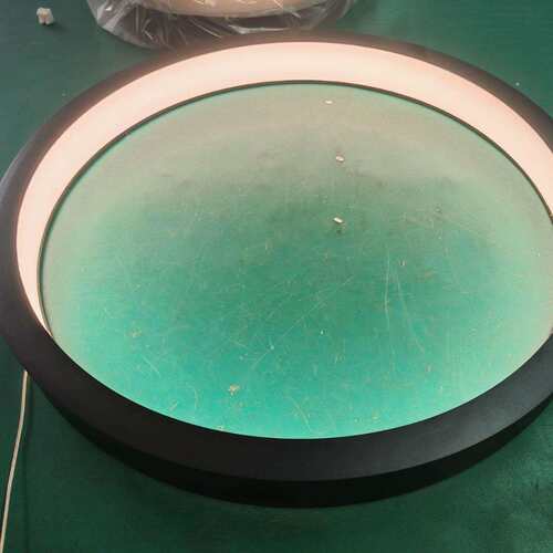 博颖照明创意简约前台大厅LED线形灯内外发光侧发光办公圆形灯具