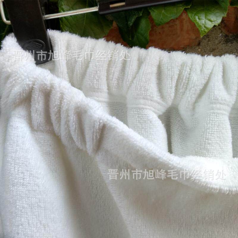 直销新款美容院浴裙女抹胸浴巾纯棉裹胸浴衣浴袍厚毛巾料皮肤管理
