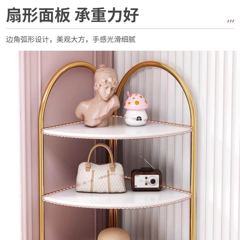 角架柜转角柜落地三角置架卧室角落收纳架墙边柜铁靠物681墙艺子