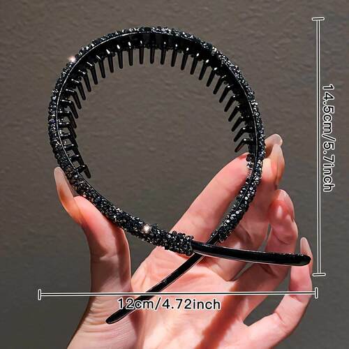 1/4 Girls Hair Accessories Black Toothed Hair Clips for Brok