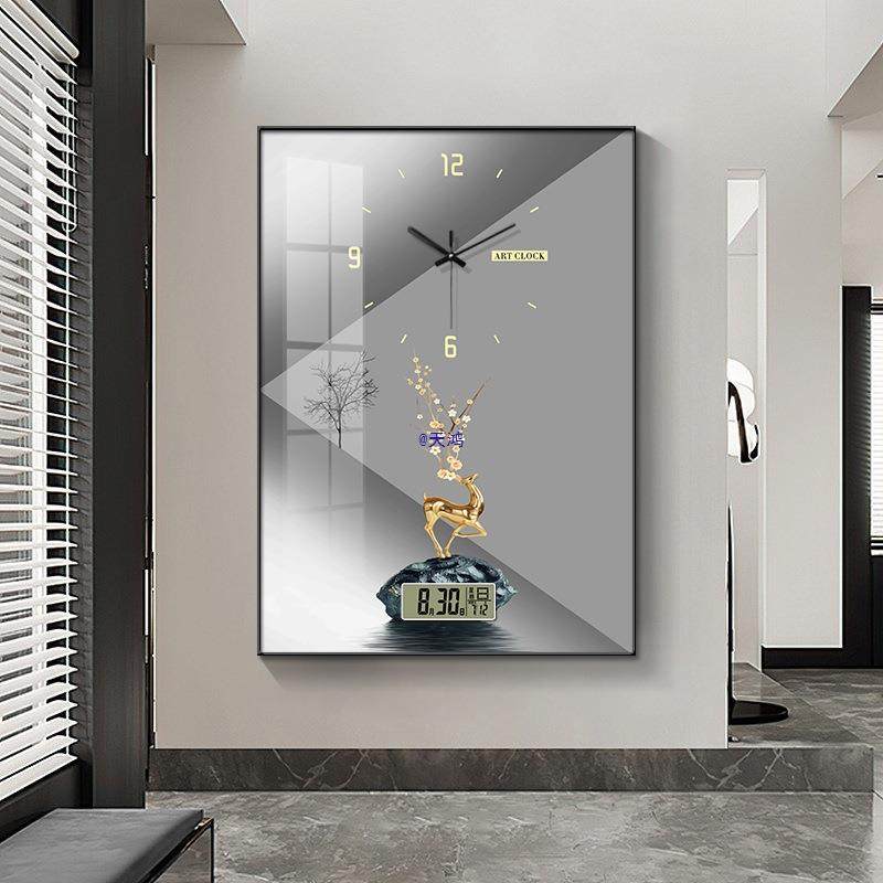 轻奢竖款电表箱盒装饰闸10032064画免打孔带表万年历配电箱电箱遮