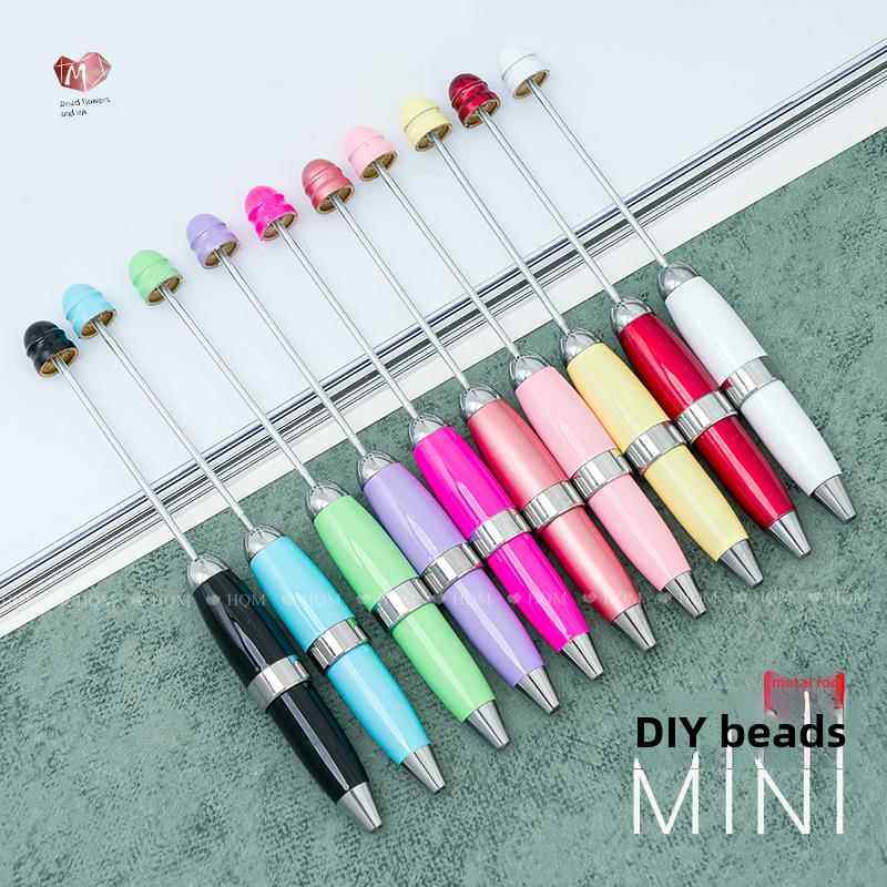 迷你串珠笔，紧凑型口袋裤笔，创意DIY金属圆珠笔，可爱的手工高看串珠礼物,文具电教/文化用品/商务用品,圆珠笔,淘宝优惠券,粉丝福利购,淘宝优惠卷