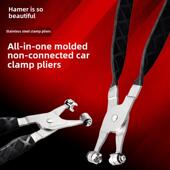 好美不锈钢汽车水管卡箍钳直型喉式 管束钳卡箍卡扣钳卡箍夹持钳子