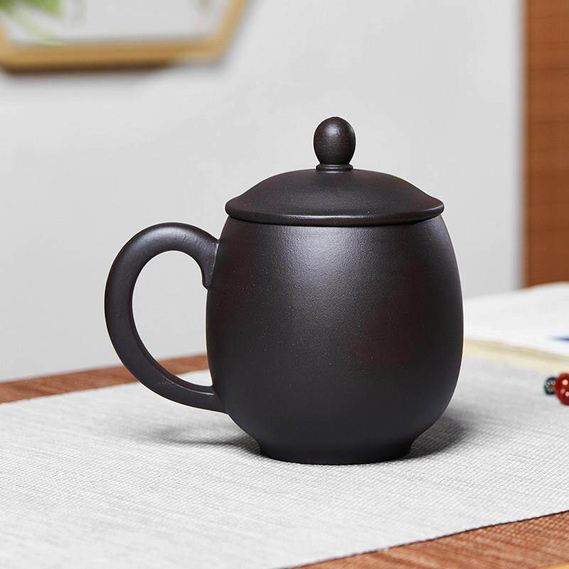 宜兴紫砂杯变色牡丹手工正品茶具高端办公室喝茶泡茶杯男女士杯子